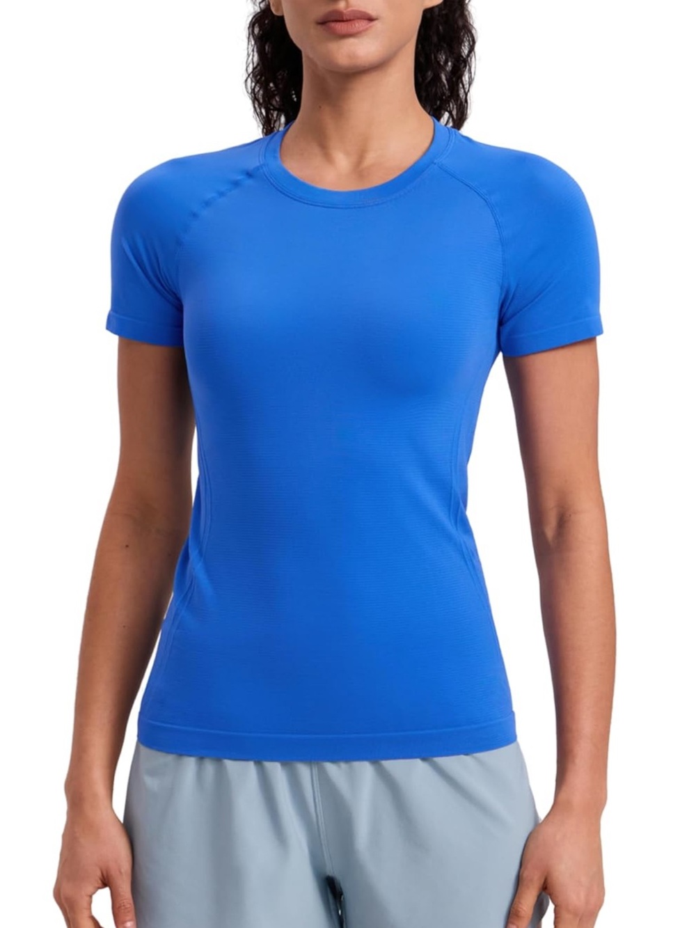 CRZ YOGA Short Sleeve Crew Tee - Royal Blue
